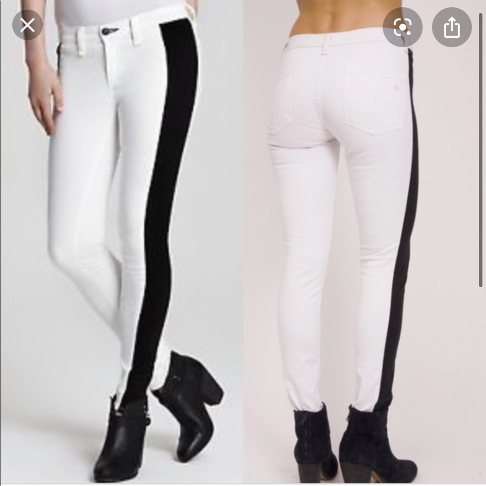White/Black Rag and Bone Jeans
